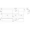 Praustuvas Mexen Otis, Right, 161 x 46,5 cm, Baltas glossy