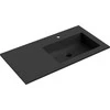 Praustuvas Mexen Otis, Right, 91 x 46,5 cm, Juodas matt