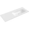 Praustuvas Mexen Vela, Right, 121 x 46,5 cm, Baltas glossy