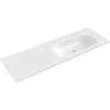 Praustuvas Mexen Vela, Right, 141 x 46,5 cm, Baltas glossy