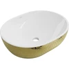 Praustuvas Mexen Viki 48 cm, Baltas/Gold pattern
