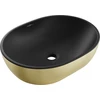 Praustuvas Mexen Viki 48 cm, Juodas matt/Gold