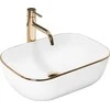 Praustuvas Rea Belinda, Baltas/Gold Edge