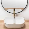 Praustuvas Rea Belinda, Baltas/Gold Edge