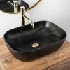 Praustuvas Rea Belinda, Juodas Marble Mat