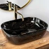Praustuvas Rea Belinda, Juodas Marble Shiny