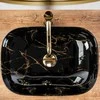 Praustuvas Rea Belinda, Juodas Marble Shiny