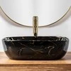 Praustuvas Rea Belinda, Juodas Marble Shiny