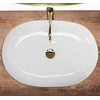 Praustuvas Rea Cleo 61, Baltas/Gold Edge