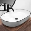 Praustuvas Rea Cleo 61, Baltas/Juodas edge
