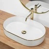 Praustuvas Rea Nadia 60, Baltas/Gold Edge