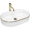 Praustuvas Rea Nadia 60, Baltas/Gold Edge