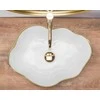 Praustuvas Rea Pearl, Baltas/Gold Edge