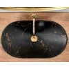 Praustuvas Rea Royal 60, Juodas Marble Mat