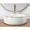 Praustuvas Rea Sami, Baltas/Gold Edge