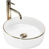 Praustuvas Rea Sami, Baltas/Gold Edge