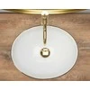 Praustuvas Rea Sofia, Baltas/Gold Edge