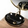 Praustuvas Rea Sofia, Juodas/Gold Edge
