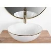 Praustuvas REA Stella, Baltas/Gold edge
