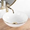 Praustuvas REA Stella, Baltas/Gold edge