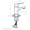 Praustuvo maišytuvas Kuchinox BORGO su klik-klak, BKB_022D, Chrome