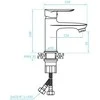 Praustuvo maišytuvas Kuchinox CENTO su klik-klak, BKC_022D, Chrome