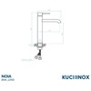 Praustuvo maišytuvas Kuchinox NOIA High, BNK_72NA, Juodas