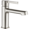 Praustuvo maišytuvas Laveo Alita Low su klik-klak, Brushed nickel