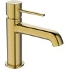Praustuvo maišytuvas Laveo Pola Low su klik-klak, Brushed Gold