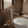Praustuvo maišytuvas REA Arcos High, Brushed Nickel