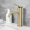 Praustuvo maišytuvas REA Clif Low, Brushed Gold