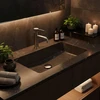 Praustuvo maišytuvas Rea Foster Low, Brushed Nickel