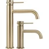 Praustuvo maišytuvas REA Lungo Grip High, Brushed Gold