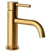 Praustuvo maišytuvas REA Lungo Low, Brushed Gold