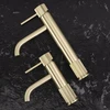 Praustuvo maišytuvas Rea Lungo Stripe High, Brushed Gold