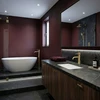 Praustuvo maišytuvas Rea Lungo Stripe Low, Brushed Gold