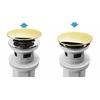 Praustuvo sifonas REA Flow su Click-Clack, Gold