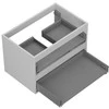 Praustuvo spintelės korpusas Mexen Box-A, 70 cm, 2 stalčiai, Pilkas matt