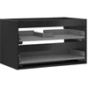 Praustuvo spintelės korpusas Mexen Box-A, 80 cm, 2 stalčiai, Juodas matt