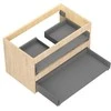 Praustuvo spintelės korpusas Mexen Box-A, 80 cm, 2 stalčiai, Oak