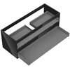 Praustuvo spintelės korpusas Mexen Box-A, 120 cm, 2 stalčiai, Juodas glossy