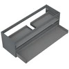 Praustuvo spintelės korpusas Mexen Box-A, 140 cm, 2 stalčiai, Graphite matt
