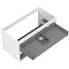 Praustuvo spintelės korpusas Mexen Box-A, 90 cm, 2 stalčiai, Baltas matt