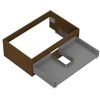 Praustuvo spintelės korpusas Mexen Box-A, 70 cm, 1 stalčius, Nut
