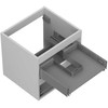 Praustuvo spintelės korpusas Mexen Box-A, 50 cm, 2 stalčiai, Pilkas matt