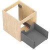 Praustuvo spintelės korpusas Mexen Box-A, 40 cm, 1 stalčius, Oak