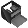 Praustuvo spintelės korpusas Mexen Box-A, 50 cm, 2 stalčiai, Juodas glossy