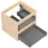 Praustuvo spintelės korpusas Mexen Box-A, 50 cm, 2 stalčiai, Oak