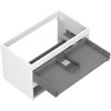 Praustuvo spintelės korpusas Mexen Box-A, 80 cm, 2 stalčiai, Baltas matt