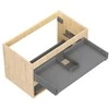 Praustuvo spintelės korpusas Mexen Box-A, 80 cm, 2 stalčiai, Oak